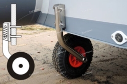 Колёса транцевые HANDY WHEELS BHW-1A 110-140кг для ПВХ лодки с НДНД 