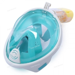 Маска с трубкой  FREE BREATH, зеленая, размер S-M  SF70584-1G