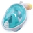 Маска с трубкой  FREE BREATH, зеленая, размер S-M  SF70584-1G