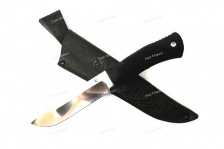 Нож туристический ПУТНИК кованая нержавеющая сталь 65х13 эластрон ножны/кожа