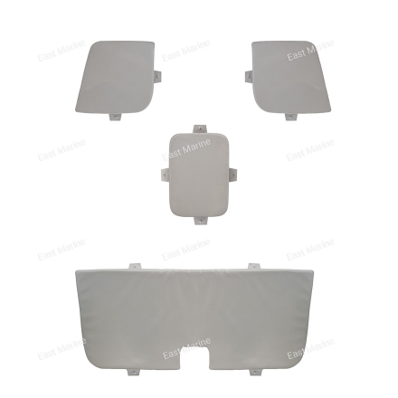 Комплект подушек(Бриз-14). 4 шт. Винил. Цв.серый.
