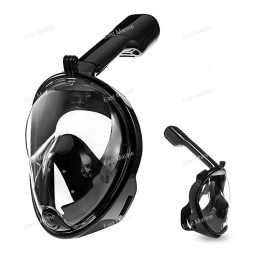 Маска с трубкой  FREE BREATH, черная, размер L-XL SF70584-2BL