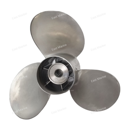 Винт гребной нержавеющий для Bravo II, шаг 17, 3-х лопастной, правого вращения.