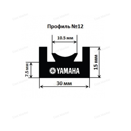 Склиз Garland 12 профиль для снегоходов Yamaha BR250   12-5472-1-01-01