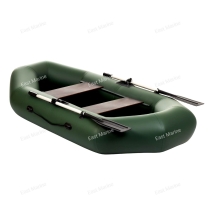 Лодка надувная гребная Бриз 240 зелёный 2,4м