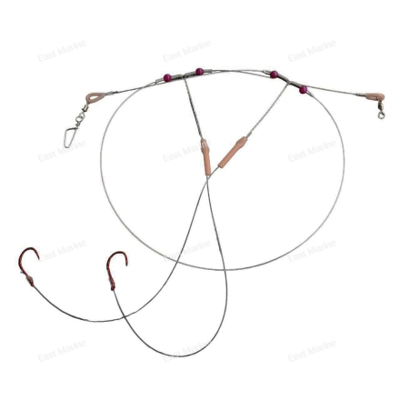 Оснастка на красноперку на 2 отвода длина 75см