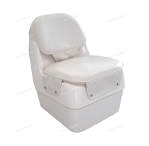 Сиденье стеклопластиковое с подушками, комплект, цв.белый H030201