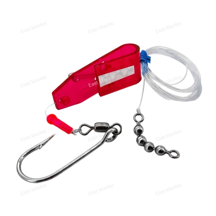 Блесна троллинговая Клипса Roller Baiter Clear/Red 884 Fin 3&quot;