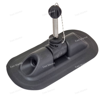 Уключина (овал) ПВХ чёрная