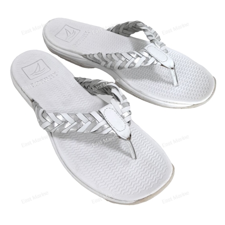 Сланцы женские  White/Silver W/Thongs 9494691