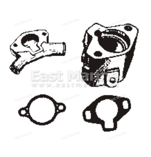 Корпус термостата Mercruiser     13550