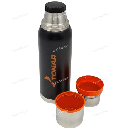 Термос TONAR, 1200 мл черный/2 крышки-кружки (HS.TM-040)