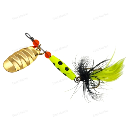 Блесна вращающаяся Nor Stream Marble Fly №2 g/b/g fly