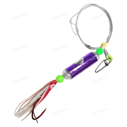 Оснастка на кету 5-40/BL  поводок с капсулой/синий//крючок/октопус (5-40/BL) 