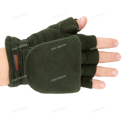 Перчатки-варежки ENVISION флисовые с утеплителем Thinsulate зелёный