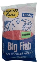 Прикормка Well Baits Big Fish КЛУБНИКА 950гр