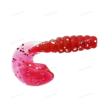 Твистер FW PME 50мм 25шт 08 красный/блёски