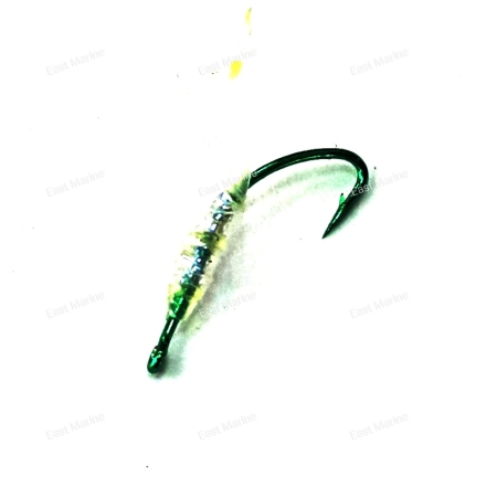 Крючок на корюшку с Бородкой №3 зелёный