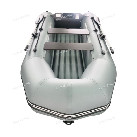 Лодка ПВХ &quot;Бирюса-285&quot;  надувное дно  (серая)     B1-02-100G