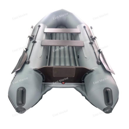 Лодка ПВХ &quot;Бирюса-285&quot;  надувное дно  (серая)     B1-02-100G