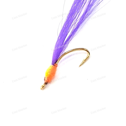 Крючок на корюшку с Бородкой №3 синий-фиолетовый