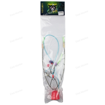 Снасть на камбалу Davy Jones Бабочка (100гр, крючки №15х1+16х2, Pink UV)