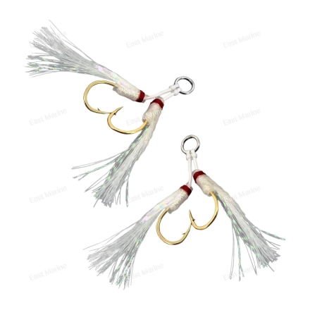 Крючки оснащённые с бородками Assist MARIA Fighters Hook Dancer размер S 2пары