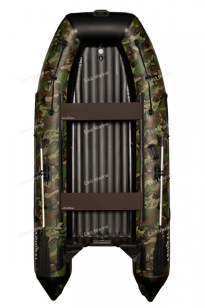 Лодка надувная моторная ADMIRAL 290 с НДНД 2,9м камуфляж/зелёный