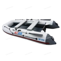 Лодка надувная моторная ALTAIR HD340 с НДНД белый/серый