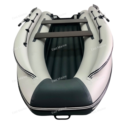 Лодка ПВХ &quot;Хатанга PRO -360&quot; НДНД фальшборт (серая-двухцветная)