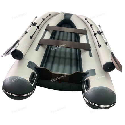 Лодка ПВХ &quot;Хатанга PRO -360&quot; НДНД фальшборт (серая-двухцветная)