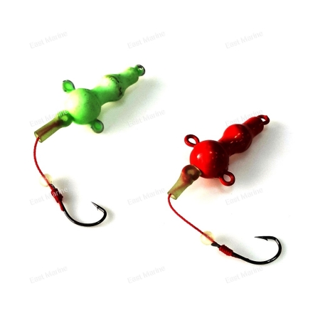 Булер СНЕГОВИК OF 1крючок 12гр белый, красный