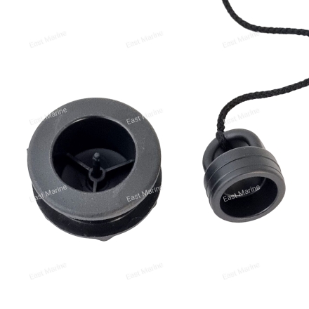 Клапан сливной, чёрный 