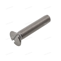 Винт с потайной головкой прямым шлицем М8х40