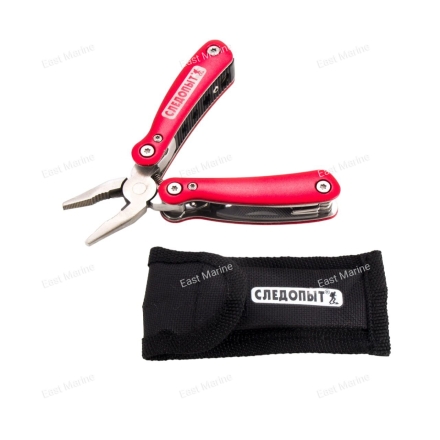 Мультитул (плоскогубцы) &quot;СЛЕДОПЫТ&quot;, 70х33х18 мм, 9 предметов, в чехле, в коробке/96/120/