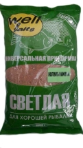 Прикормка Well Baits СВЕТЛАЯ карась КЛУБНИКА 1000гр