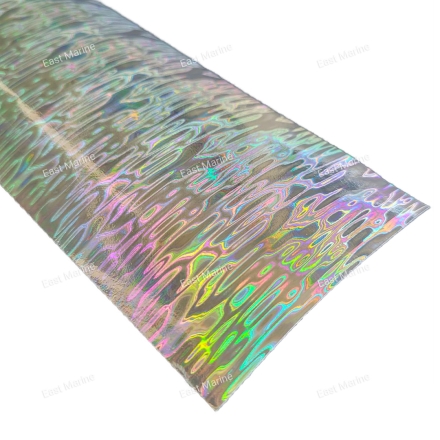 Наклейка голографическая N-SGOL 7,5х25см серебристый голограмма