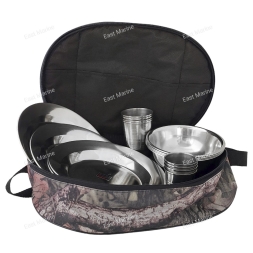 Посуда туристическая набор FW ПИКНИК 28 предметов/нержавеющая сталь