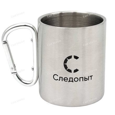 Кружка изотермическая с ручкой-карабином &quot;СЛЕДОПЫТ&quot; 300мл (PF-CWS-P128) 