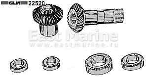 Шестерни верхнего редуктора OMC Cobra 21/16 для двигателей 5.7L, 5.8L