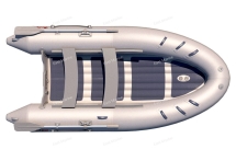 Лодка надувная моторная BADGER AIR LINE ARL390GREY с НДНД 3,9м