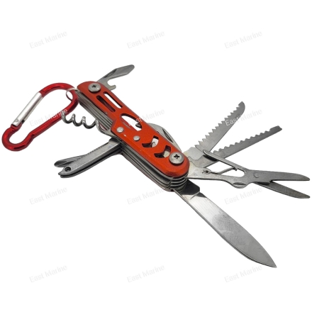 Мультитул &quot;СЛЕДОПЫТ&quot; с карабином 12 предметов (PF-MT-03)