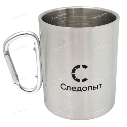Кружка изотермическая с ручкой-карабином &quot;СЛЕДОПЫТ&quot; 450мл (PF-CWS-P129) 