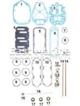 Прокладки, к-т, Mercury 2.5L 135-175 DFI, 150/175 EFI   500-222