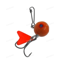 Джигголовка OF Чебурашка 20гр с застежкой и тройником/красный