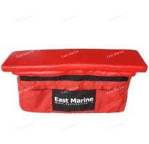 Накладка на банку мягкая (100см), с сумкой EM390R, Винил, цв.красный