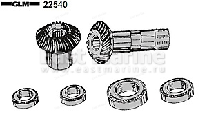Шестерни верхнего редуктора OMC Cobra 21/19 для двигателей V6 4.3L