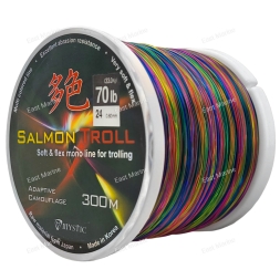 Леска монофильная MYSTIC Salmon Troll 0,8мм/300м/33кг мультиколор (MST30124) 