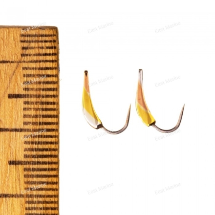 Блесна на корюшку ЛИДЕР 10мм серебро/зелёнка/каро (K10L-SZK)