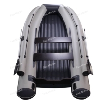 Лодка ПВХ &quot;Хатанга PRO-390&quot; НДНД фальшборт (серая-двухцветная)   B1-02-098